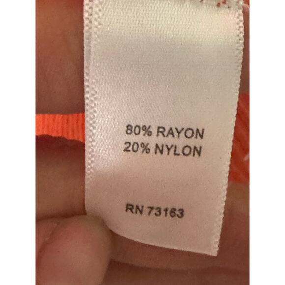 CABLE & GAUGE Pullover Lightweight Block Sweater Sz L Pink & Black 3/4 Sleeve - Picture 3 of 4